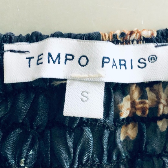 ⭐️Tempo Paris⭐️Silk Chiffon 3/4 Bell Sleeve Blouse - Picture 12 of 12